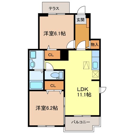 掛川駅 徒歩7分 1階の物件間取画像